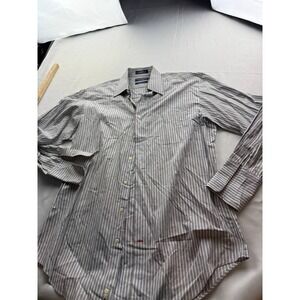 Daniel Cremieux Collection Martin Shirt Mens Striped Dress Shirt (Size 16/34)